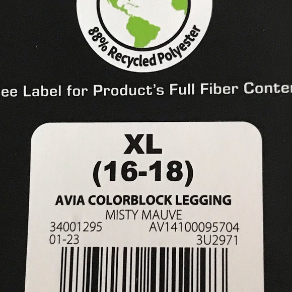 Avia High Waist Full Coverage Fashion Leggings NWT - Picture 6 of 6